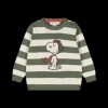 Maglia in tricot rigato tema Peanuts per bambino