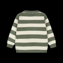 Maglia in tricot rigato tema Peanuts per neonato