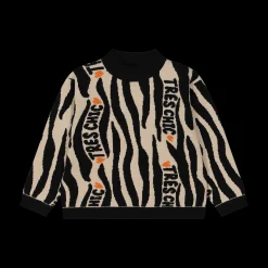 Maglia jacquard animalier bambina