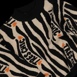 Maglia jacquard animalier bambina