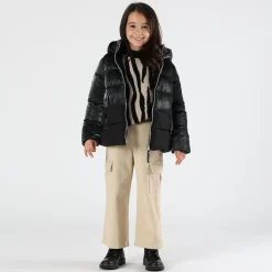 Maglia jacquard animalier bambina