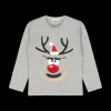 Maglia natalizia con patch per bambino