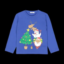 Maglia natalizia in interlock per bambino