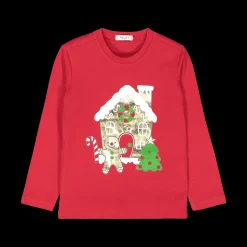 Maglia natalizia in interlock per bambino