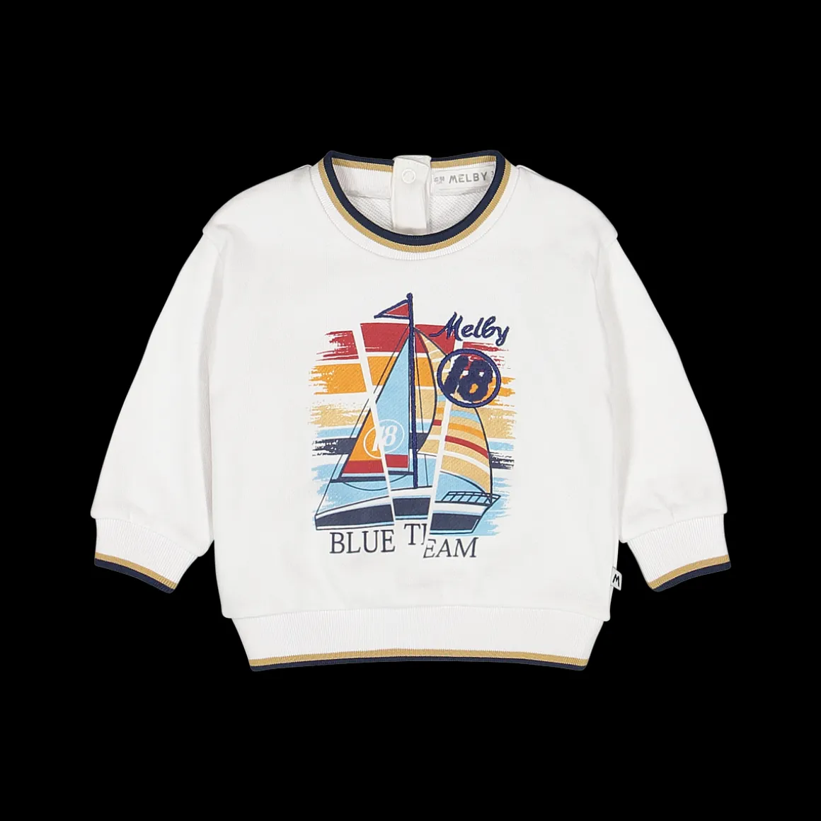 Maglia navy girocollo per neonato
