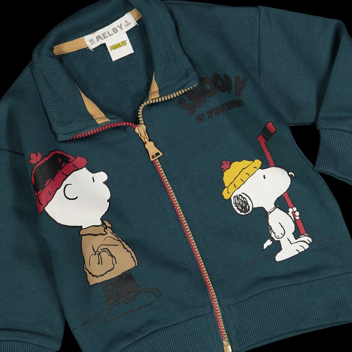 Maglia Peanuts con zip da bambino