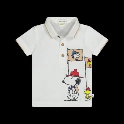 Maglia polo manica corta in piquet bambino