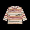 Maglia stampata a righe per neonato