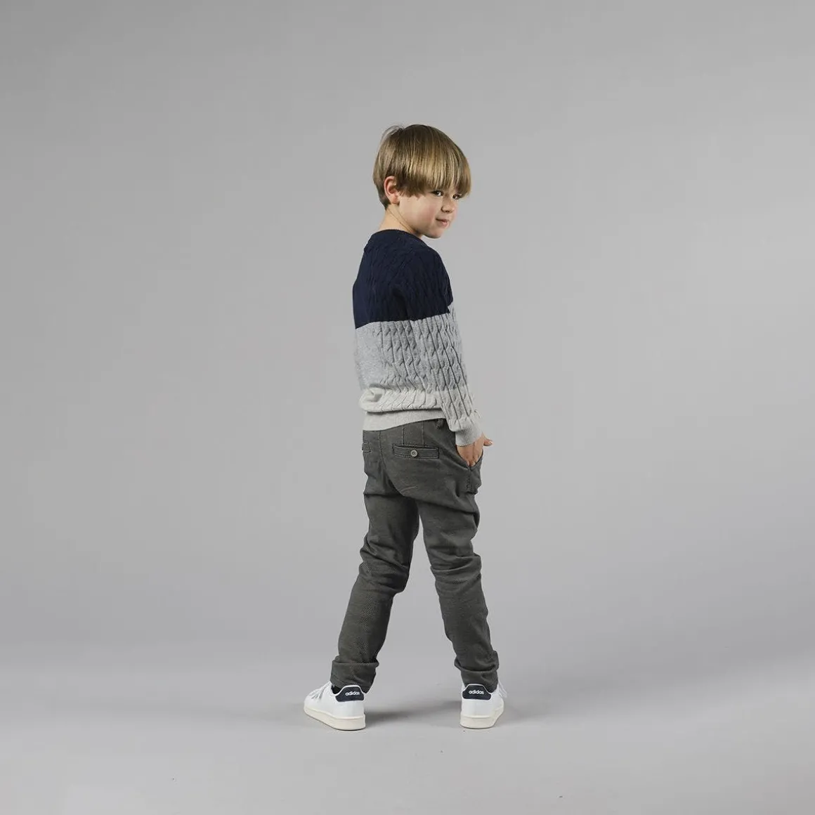 Maglia tricolore tricot da bambino
