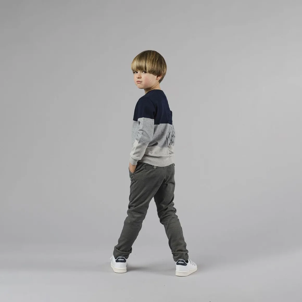 Maglia tricolore tricot da bambino