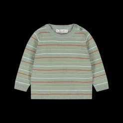 Maglia tricot a righine da bambino