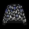 Maglia tricot con lettere bambina