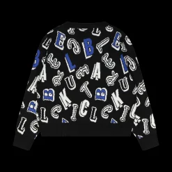 Maglia tricot con lettere bambina