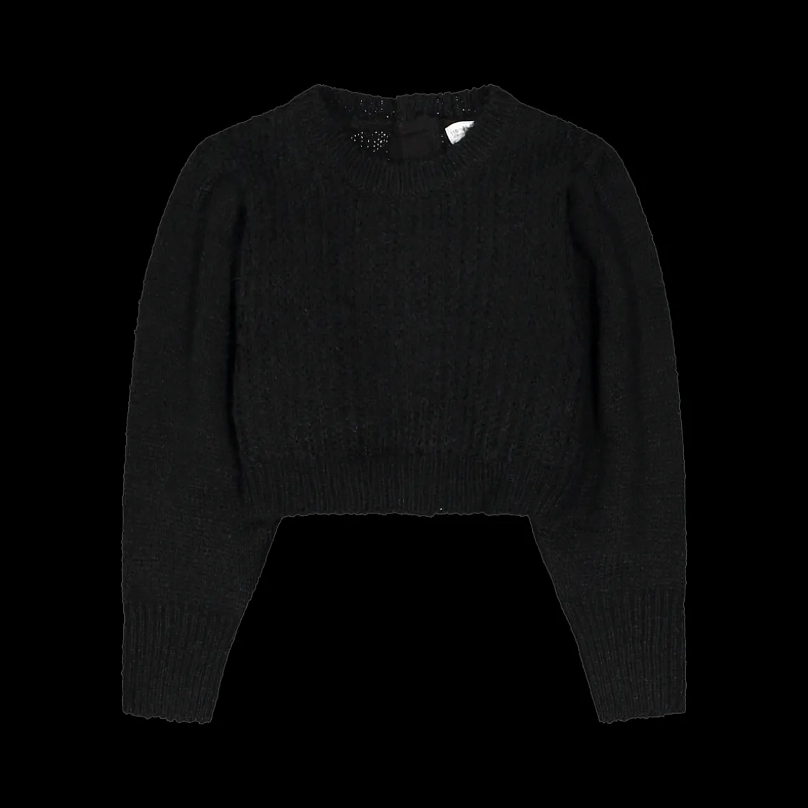 Maglia tricot cropped per ragazza