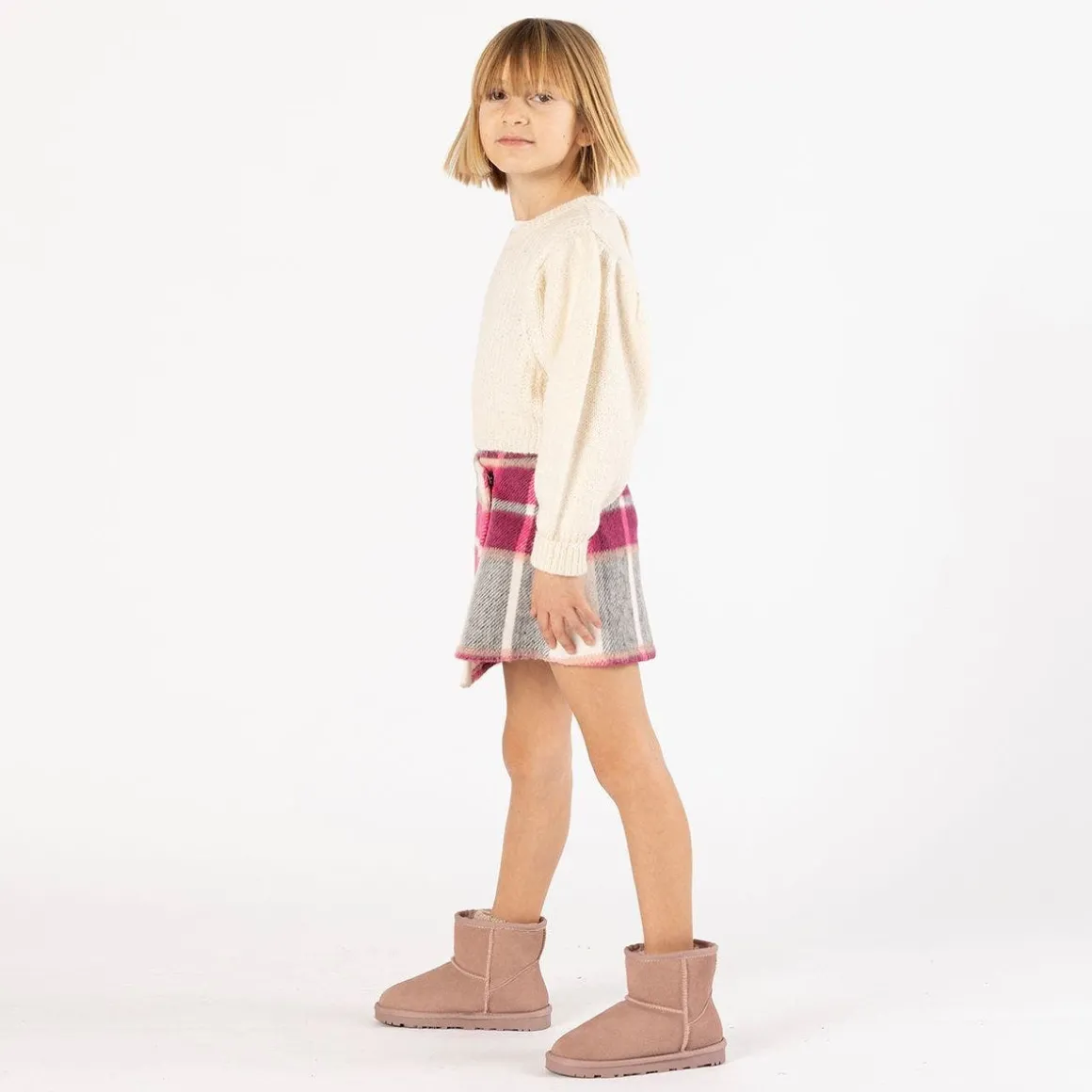 Maglia tricot cropped per ragazza