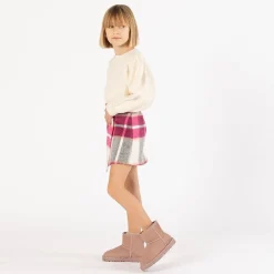 Maglia tricot cropped per ragazza