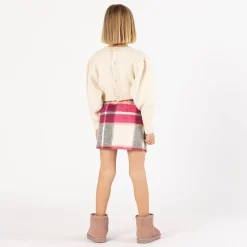 Maglia tricot cropped per ragazza