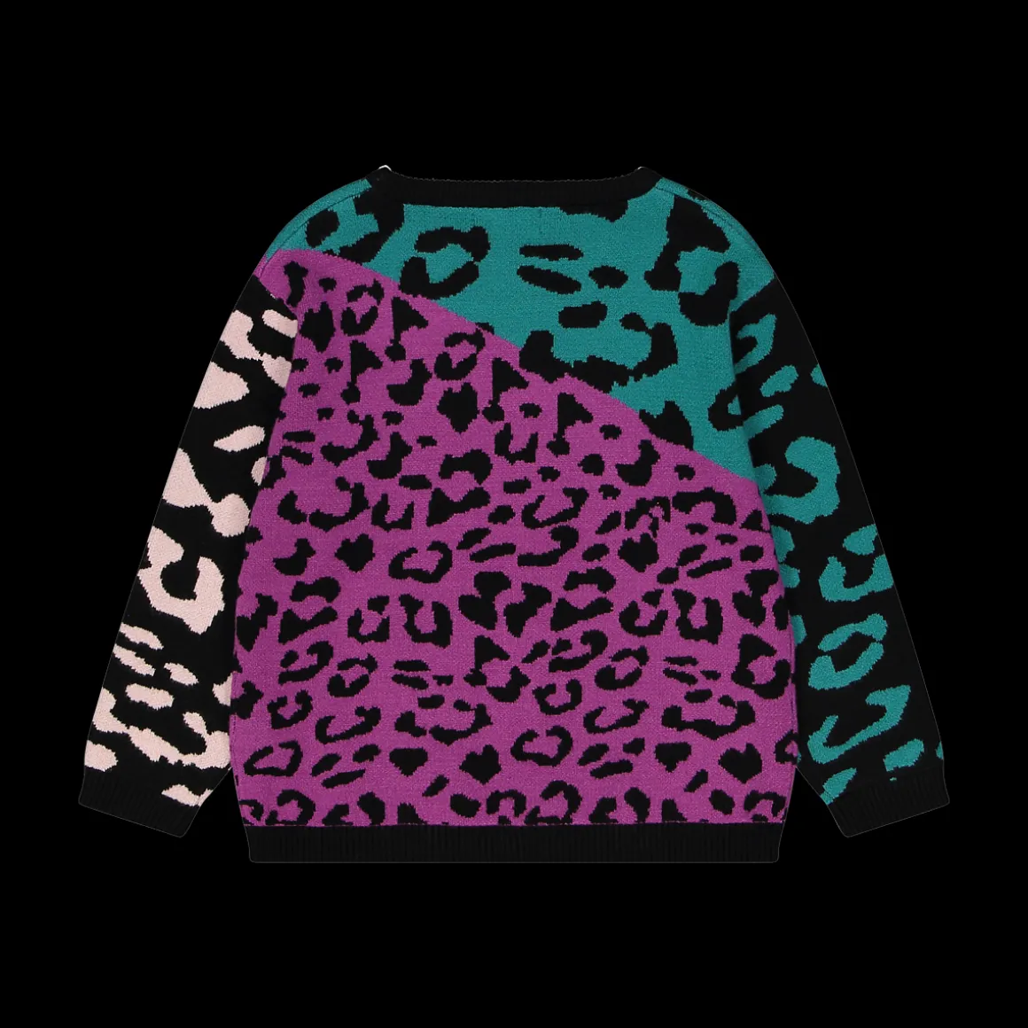 Maglia tricot maculato colorato bambina