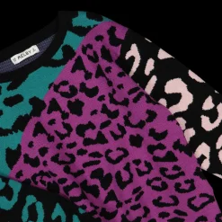 Maglia tricot maculato colorato bambina