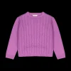Maglia tricot tinta unita da bambina