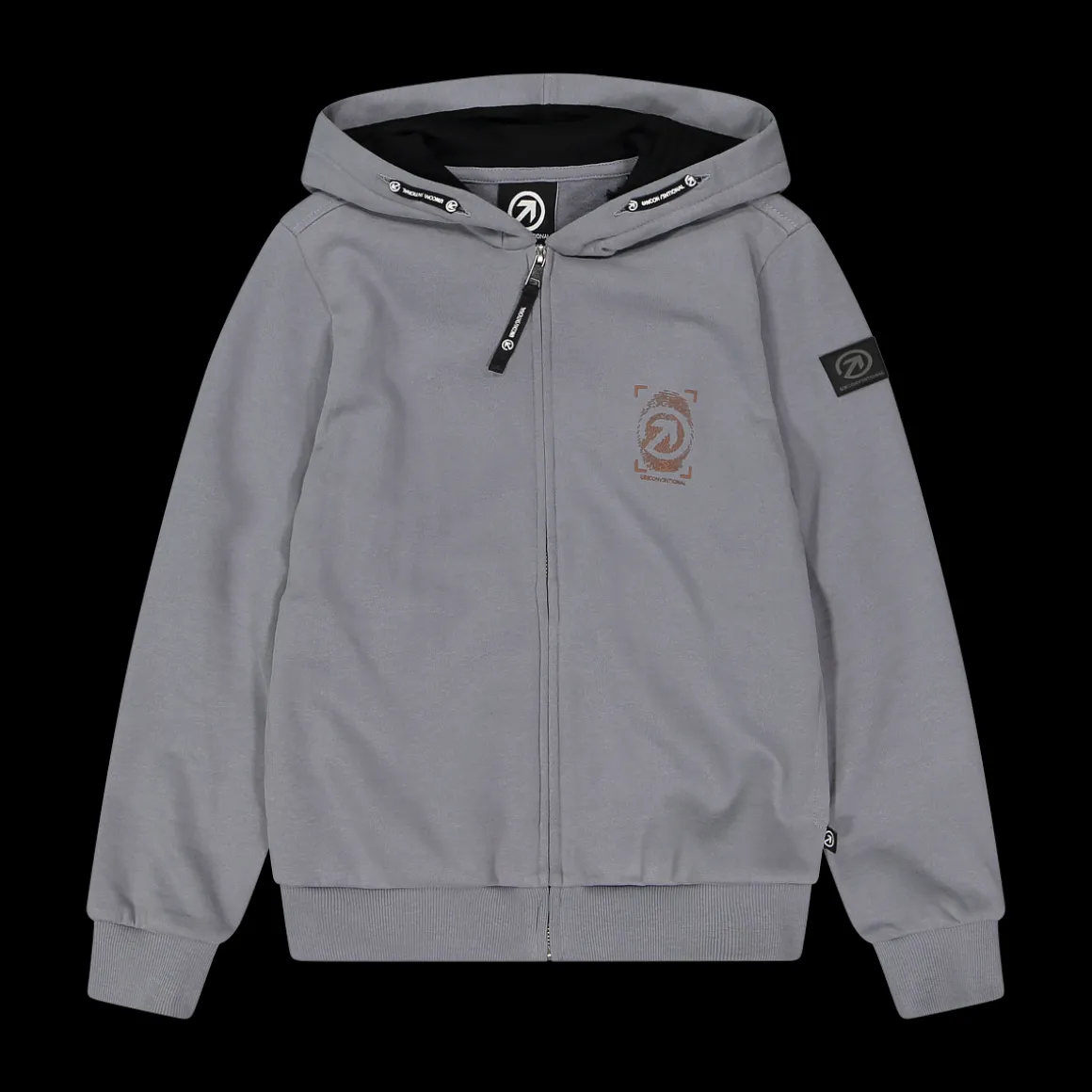 Maglia Unconv3ntional con zip e cappuccio per ragazzo