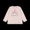 Maglietta con arcobaleno per neonata