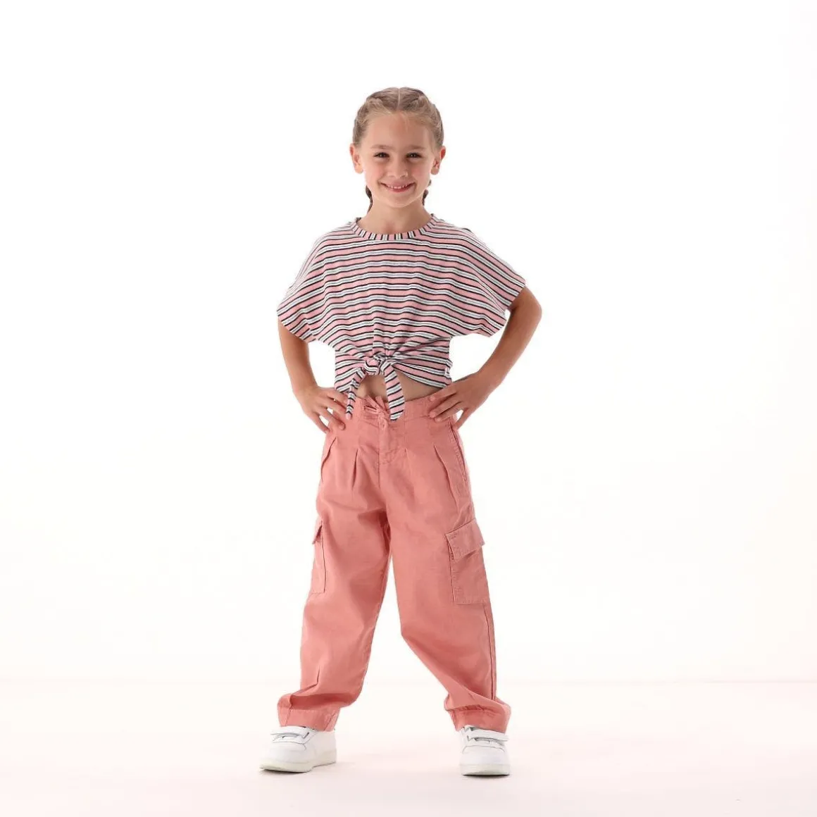 Maglietta con nodo per bambina