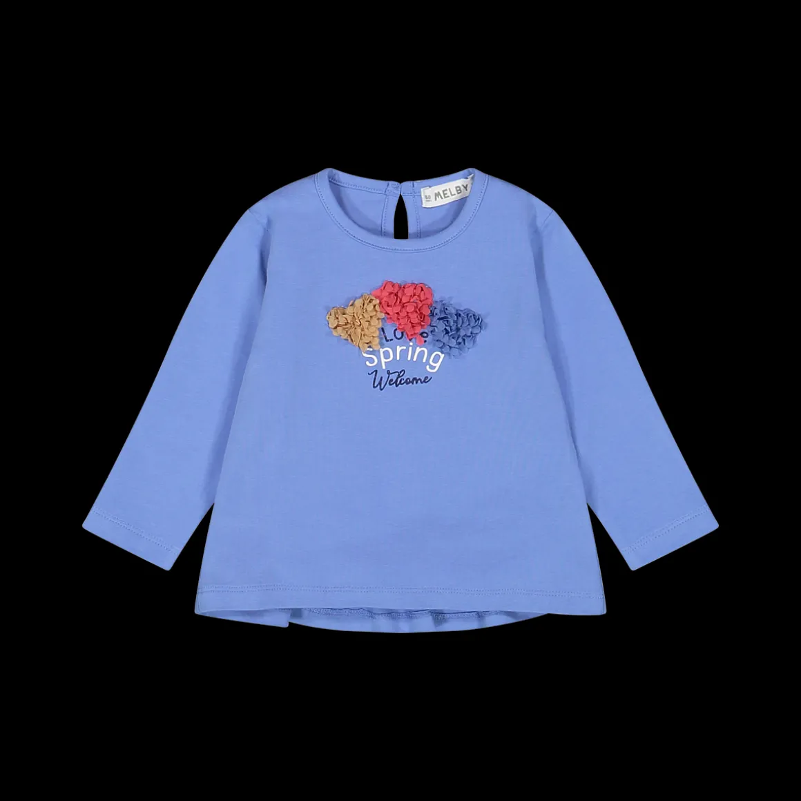 Maglietta con petali per neonata