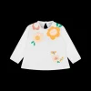 Maglietta con stampa puffy per bambina