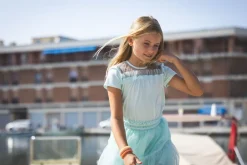 Maglietta con tulle per bambina