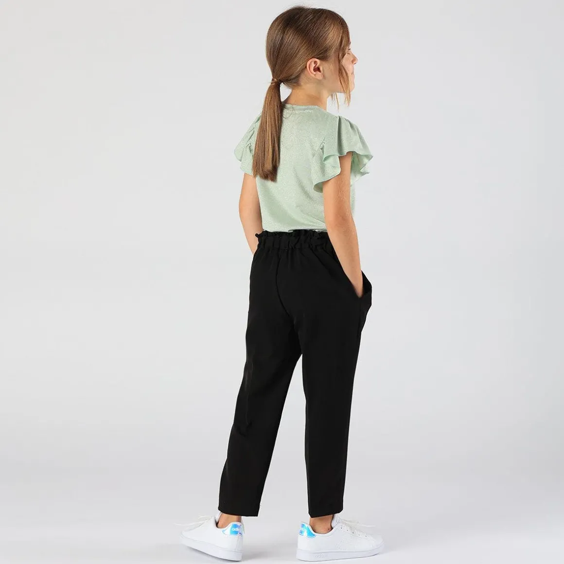 Maglietta da bambina in jersey lurex
