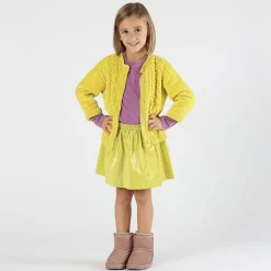 Maglietta jersey lurex bambina