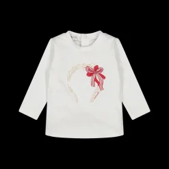 Maglietta manica lunga con stampa da bambina