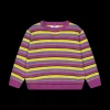 Maglione a righe bambina