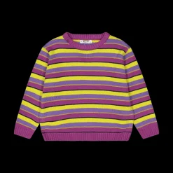 Maglione a righe bambina