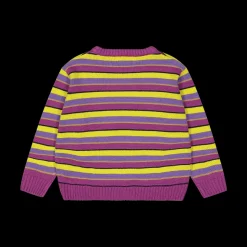 Maglione a righe bambina