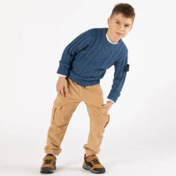 Maglione con trecce per ragazzo