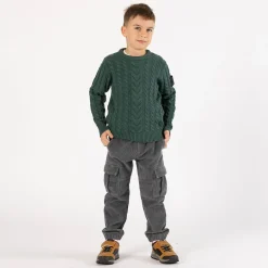 Maglione con trecce per ragazzo