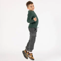 Maglione con trecce per ragazzo