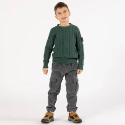 Maglione con trecce per ragazzo