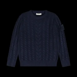Maglione con trecce per ragazzo