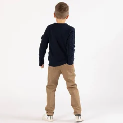 Maglione con trecce per ragazzo