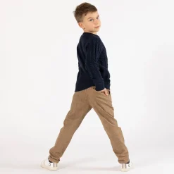 Maglione con trecce per ragazzo