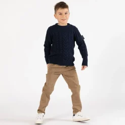 Maglione con trecce per ragazzo