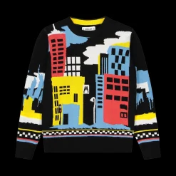Maglione da bambino con jacquard palazzi