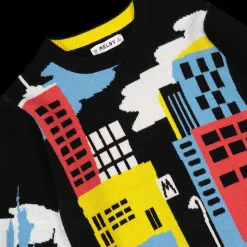 Maglione da bambino con jacquard palazzi