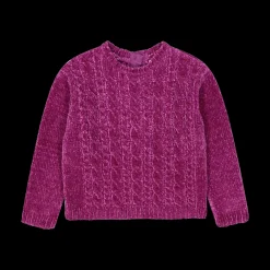 Maglione/cardigan in ciniglia bambina