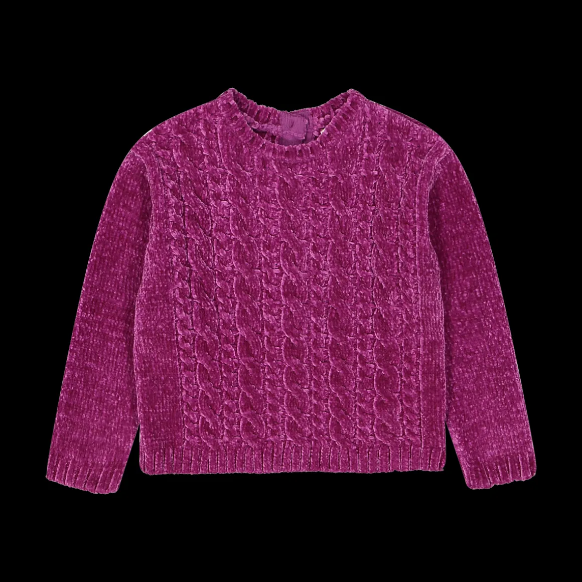 Maglione/cardigan in ciniglia bambina