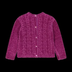 Maglione/cardigan in ciniglia bambina