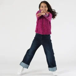 Maglione/cardigan in ciniglia bambina